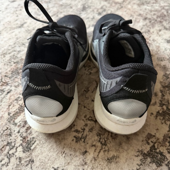 Saucony Endorphin Black Athletic Shoes with White Accents - Picture 3 of 4